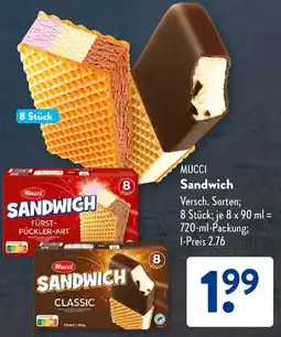 Aldi Süd MUCCI Sandwich Angebot