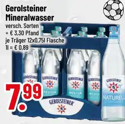 trinkgut Gerolsteiner mineralwasser Angebot
