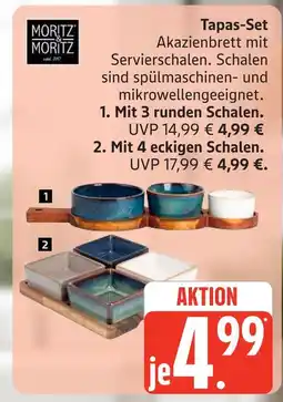 Marktkauf Moritz & moritz tapas-set mit 3 runden schalen Angebot