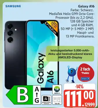 Marktkauf Samsung galaxy a16 Angebot