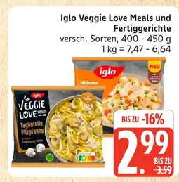 Marktkauf Iglo veggie love meals und fertiggerichte Angebot