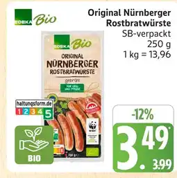 Marktkauf Edeka bio original nürnberger rostbratwürste Angebot