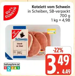 Marktkauf Kotelett vom schwein Angebot