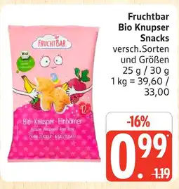 Marktkauf Fruchtbar bio knusper snacks Angebot