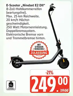 Marktkauf Ninebot e-scooter e2 dii Angebot