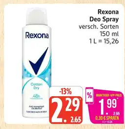 Marktkauf Rexona deo spray Angebot