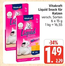 Marktkauf Vitakraft liquid snack für katzen Angebot