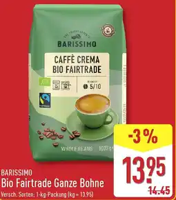 Aldi Nord BARISSIMO Bio Fairtrade Ganze Bohne Angebot