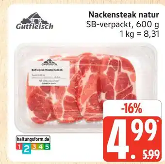 Marktkauf Gutfleisch nackensteak natur Angebot