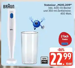 Marktkauf Braun stabmixer „mq10.201p“ Angebot