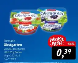KONSUM Ehrmann obstgarten Angebot