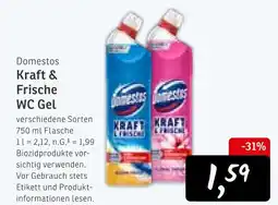 KONSUM Domestos kraft & frische wc gel Angebot