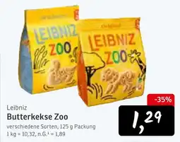 KONSUM Leibniz butterkekse zoo Angebot