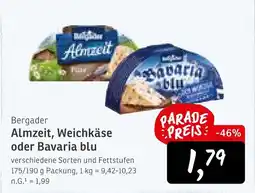 KONSUM Bergader almzeit, weichkäse oder bavaria blu Angebot