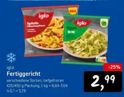 KONSUM Iglo fertiggericht Angebot
