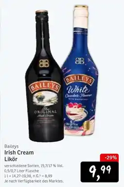 KONSUM Baileys irish cream likör Angebot