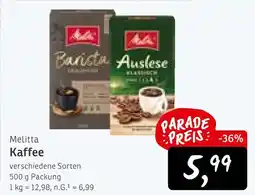KONSUM Melitta kaffee Angebot