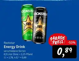 KONSUM Rockstar energy drink Angebot