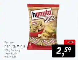 KONSUM Ferrero hanuta minis Angebot