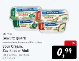 KONSUM Milram gewürz quark Angebot