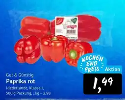 KONSUM Gut & günstig paprika rot Angebot