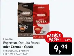 KONSUM Lavazza espresso, qualita rossa oder crema e gusto Angebot