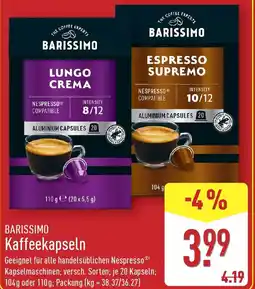 Aldi Nord BARISSIMO Kaffeekapseln Angebot