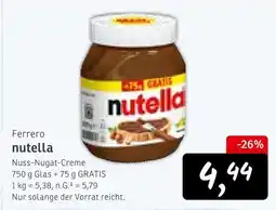 KONSUM Ferrero nutella Angebot