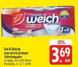 E-Center Gut & günstig sooo weich premium toilettenpapier Angebot