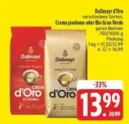 E-Center Dallmayr d'oro crema prodomo Angebot