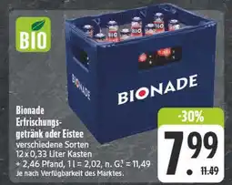 E-Center Bionade erfrischungsgetränk Angebot