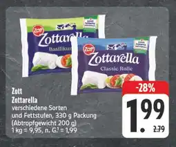 E-Center Zott zottarella basilikum Angebot