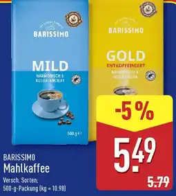 Aldi Nord BARISSIMO Mahlkaffee Angebot