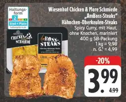 E-Center Wiesenhof chicken & more schmiede hähnchen-oberkeulen-steaks Angebot