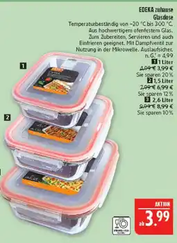 Marktkauf Edeka zuhause glasdose Angebot