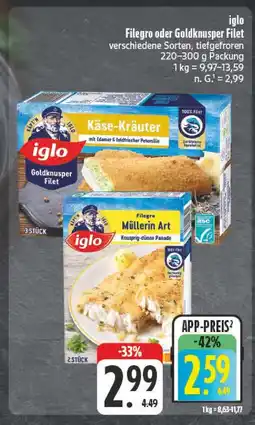 E-Center Iglo goldknusper filet Angebot