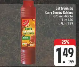 E-Center Gut & günstig curry gewürz ketchup Angebot