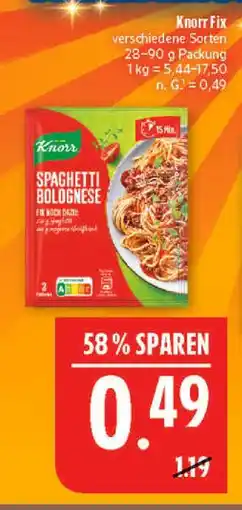 Marktkauf Knorr spaghetti bolognese Angebot