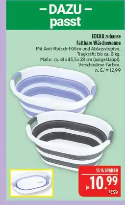 Marktkauf Edeka zuhause faltbare wäschewanne Angebot
