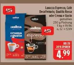 Marktkauf Lavazza espresso Angebot