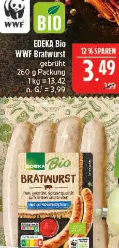 Marktkauf Edeka bio wwf bratwurst Angebot