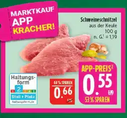 Marktkauf Schweineschnitzel aus der keule Angebot