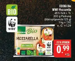 Marktkauf Edeka bio wwf mozzarella Angebot