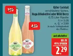 Marktkauf Käfer cocktail hugo alkoholfrei Angebot