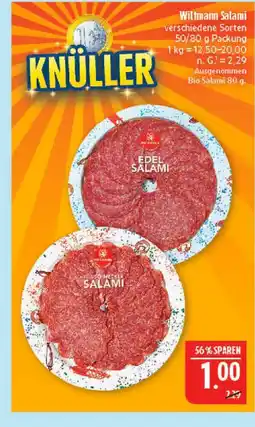 Marktkauf Wiltmann salami Angebot