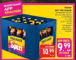 Marktkauf Paulaner spezi Angebot