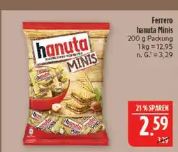 Marktkauf Ferrero hanuta minis Angebot