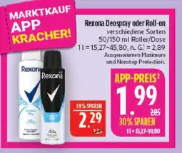 Marktkauf Rexona deospray Angebot
