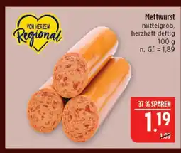 Marktkauf Von herzen regional mettwurst Angebot