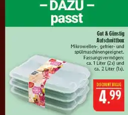 Marktkauf Gut & günstig aufschnittbox Angebot